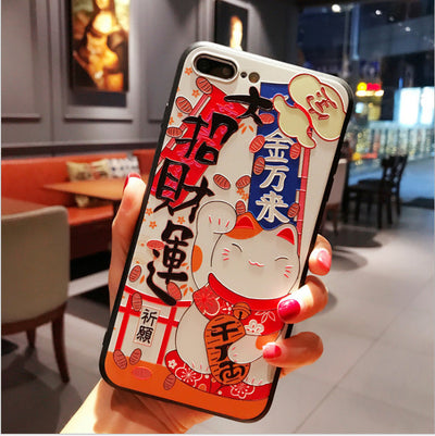 Funda Móvil Estilo Chino con Relieve Mate y Tacto Suave - Image 13