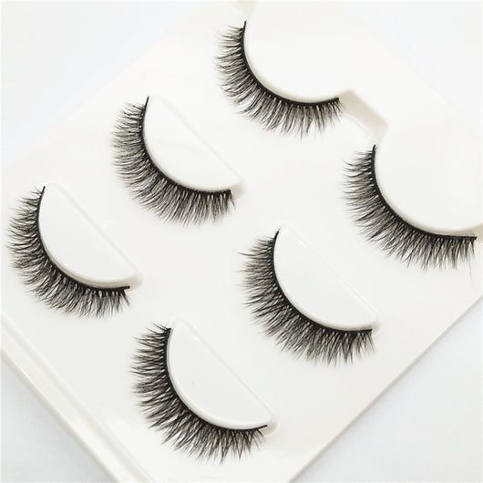 Pestañas Postizas 3D Efecto Natural con Extensión de Cola - Pack de 3 Pares - Image 10