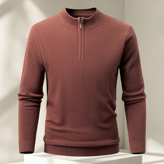 Suéter Pullover Tejido con Cierre Medio para Hombre - Image 11