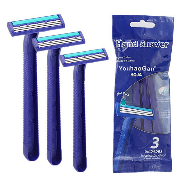 Rasurador Desechable de Tres Capas en Acero Inoxidable