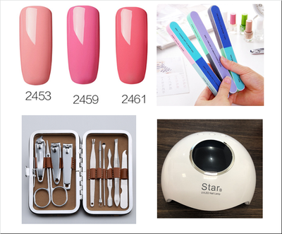 Kit Completo de Manicura: Pegamento para Uñas + Cortaúñas Acero Inoxidable + Herramienta Pulidor Hexagonal + Lámpara UV - Image 9