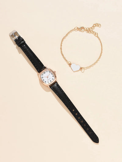 Reloj Retro Artístico para Mujer con Correa de Cuero y Carátula Cuadrada - Image 8
