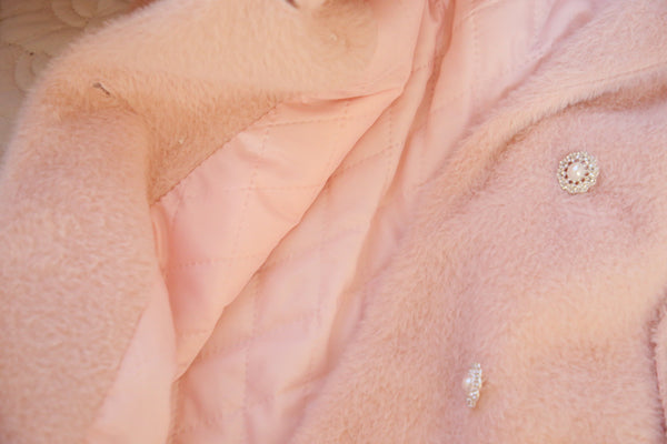 Abrigo de Lana con Perlas Aromáticas Efecto Visón