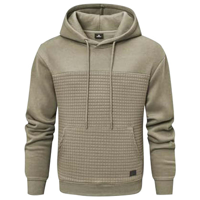 Chaqueta Sudadera Deportiva Talla Grande con Forro Polar y Diseño Patchwork Cuadros - Image 13