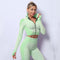 Conjunto Deportivo de 3 Piezas Yoga Fitness con Tela Elástica