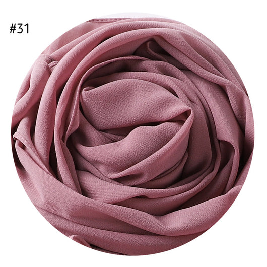 Pañuelo de Gasa Perlada en Colores Sólidos - Cobertura Elegante Monocromática - Image 34
