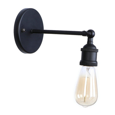 Lámpara de Pared Industrial en Hierro Forjado Negro Mate para Restaurantes y Cafés - Image 3