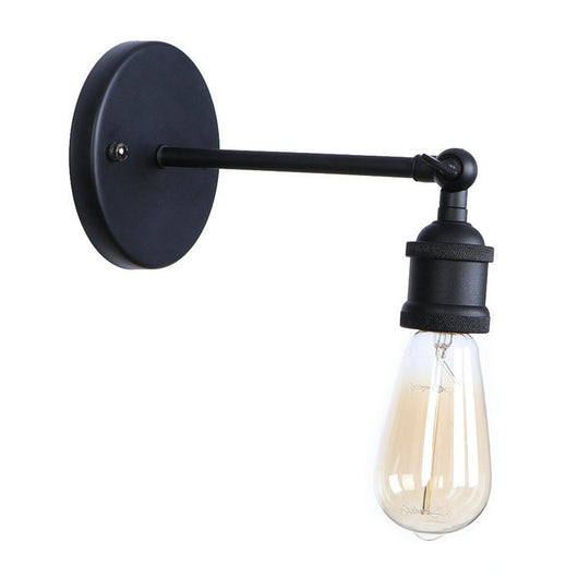 Lámpara de Pared Industrial en Hierro Forjado Negro Mate para Restaurantes y Cafés - Image 3