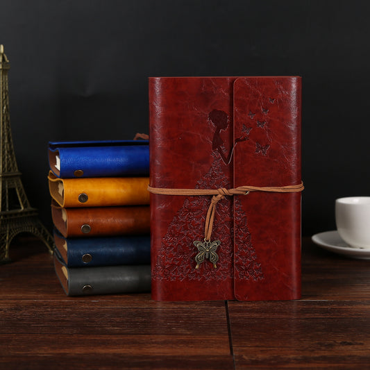 Libreta Portátil de Hojas Sueltas Estilo Retro con Papel Kraft