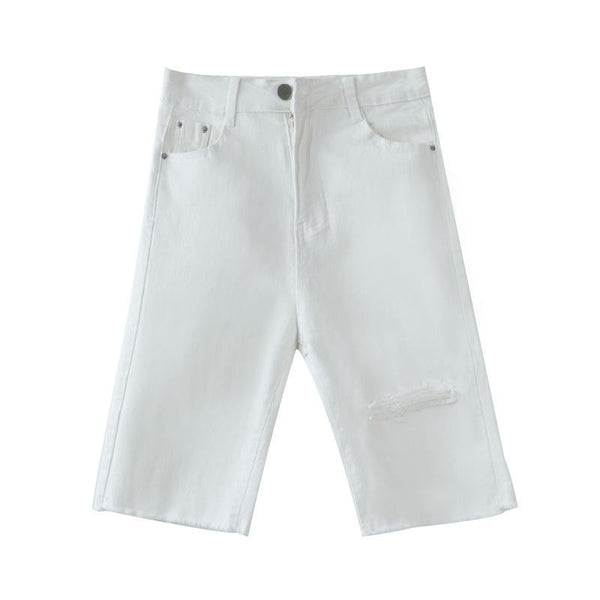 Pantalones Skinny Rotos de Talle Alto