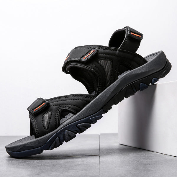 Sandalias de Cuero para Hombre - Calzado de Playa Talla Extra Grande