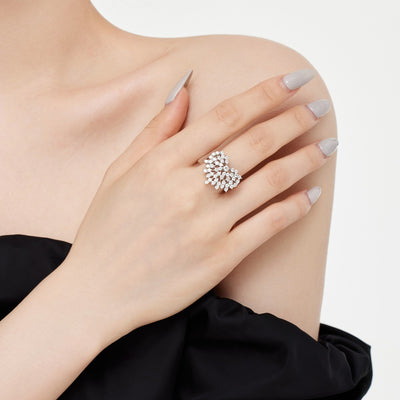 Anillo de Circonita Redonda con Diseño de Personalidad - Image 6