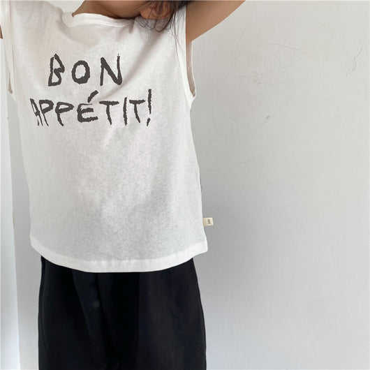 Chaleco Infantil Estampado con Letras - Top Suelto y Cómodo para Niños y Niñas - Image 15