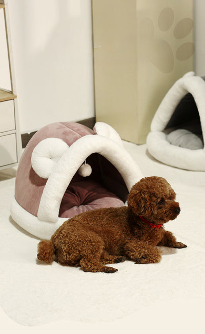 Cama Cueva Térmica para Gatos y Perros Pequeños - Refugio Acogedor - Image 18