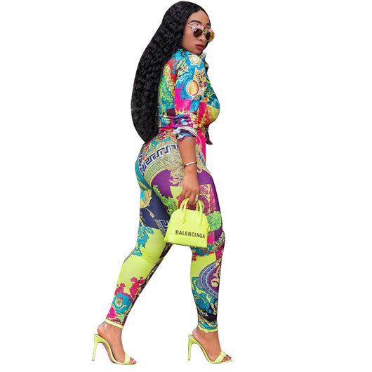 Conjunto de Dos Piezas con Estampado Digital para Mujer - Image 4