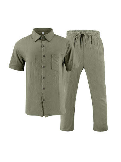 Conjunto de Playa: Polo Casual con Botones y Shorts Cómodos - Image 18
