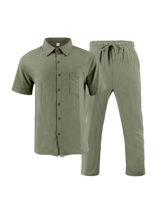 Conjunto de Playa: Polo Casual con Botones y Shorts Cómodos - Image 18
