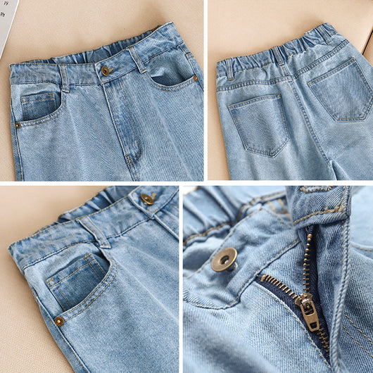 Pantalones Rectos Cintura Alta Holgados - Image 10