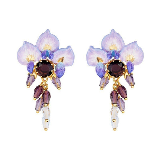 Collar con Aretes de Flor de Glicina - Accesorios de Lujo Minimalista - Image 3