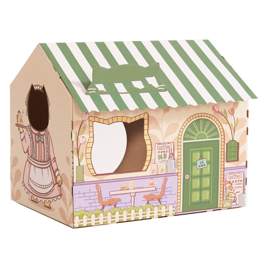 Casa Rascador para Gatos con Nido y Juguetes