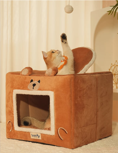 Casa Cama Térmica para Mascotas - Cueva Acogedora Lavable - Image 10