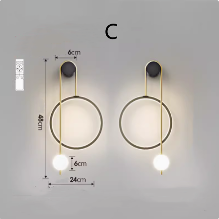 Lámpara de Pared Moderna sin Instalación para Dormitorio y Pasillo - Image 2