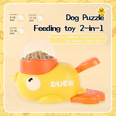 Comedero Interactivo para Perros con Diseño de Pato - Juguete Dispensador Antideslizante - Image 6