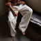 Pantalones Anchos Plisados con Textura para Hombre
