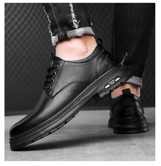 Zapatos Casuales de Cuero para Hombre con Diseño Retro - Image 9