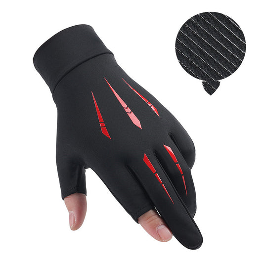 Guantes Protectores Ice Silk Medio Dedo para Hombre Verano Transpirables Secado Rápido - Image 13