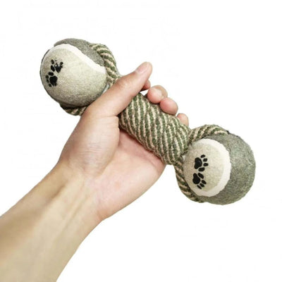 Juguete Interactivo para Perros Medianos y Grandes - Cuerda de Algodón con Pelota de Tenis - Image 8