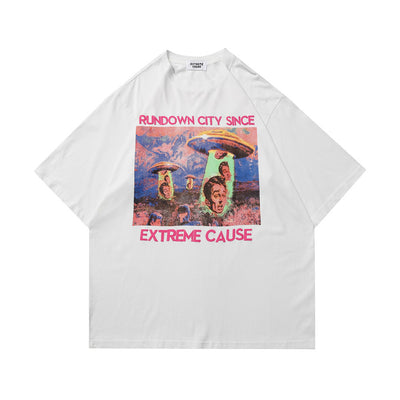 Camiseta Vintage Estampado Caricatura para Hombre - Image 3