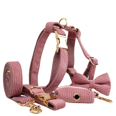 Collar de Tracción en Pana para Mascotas