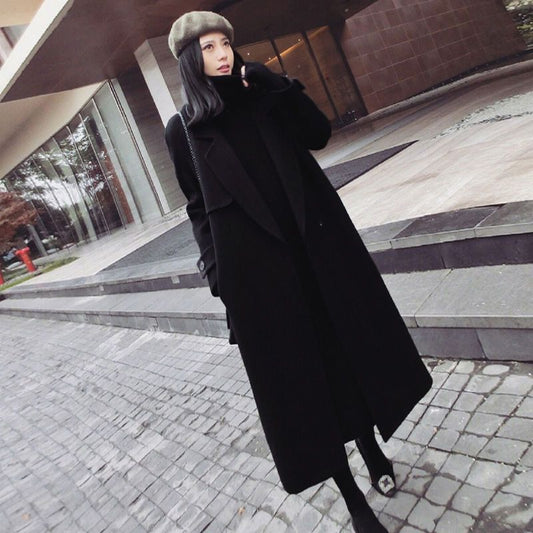 Abrigo de Lana Midi para Mujer - Elegancia Moderna