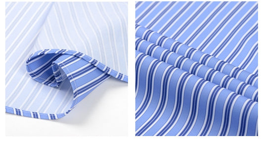 Camisa Estampada Digital a Rayas con Cuello Solapa - Manga Larga para Hombre - Image 22