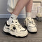 Tênis Esportivo Plataforma Feminino - Branco Estilo Board