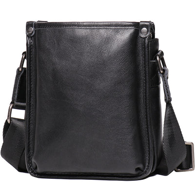 Bolso Bandolera de Cuero para Hombre con Múltiples Compartimentos - Image 3