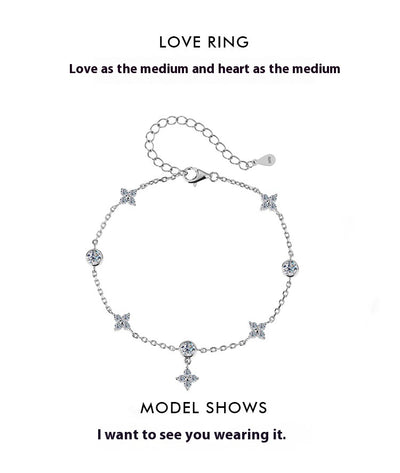Pulsera de Moissanita Platinada en Plata 925 - Image 15