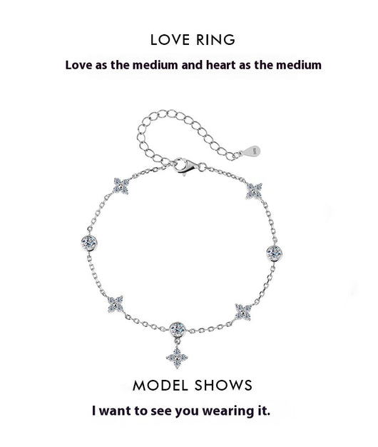 Pulsera de Moissanita Platinada en Plata 925 - Image 15