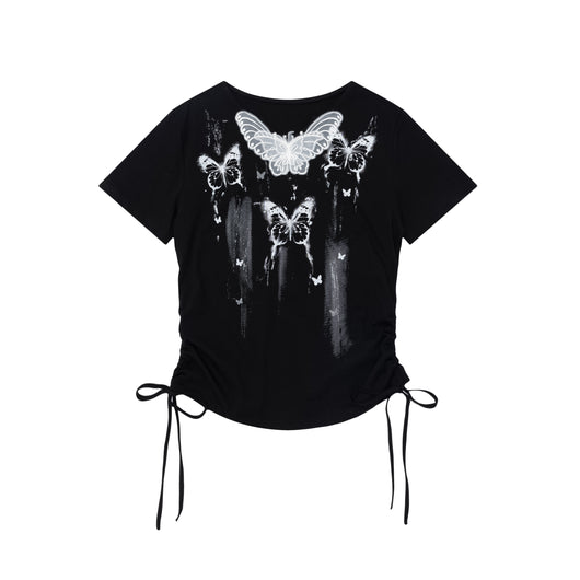 Camiseta Estampado Mariposas Manga Corta para Mujer - Image 10