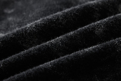 Cardigan Sudadera Holgada Negra Lavada Estilo Vintage para Hombre - Image 15