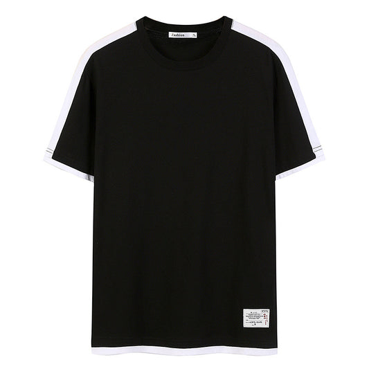 Camiseta Clásica de Algodón para Hombre - Cuello Redondo Manga Corta