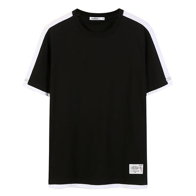 Camiseta Clásica de Algodón para Hombre - Cuello Redondo Manga Corta