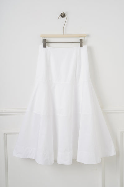 Falda Blanca de Cintura Alta con Detalles Combinados en Algodón - Image 32
