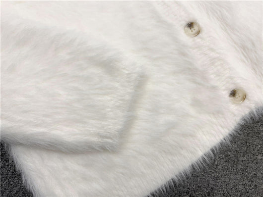 Cardigan Tejido para Mujer Escote V Botones Simples - Image 18