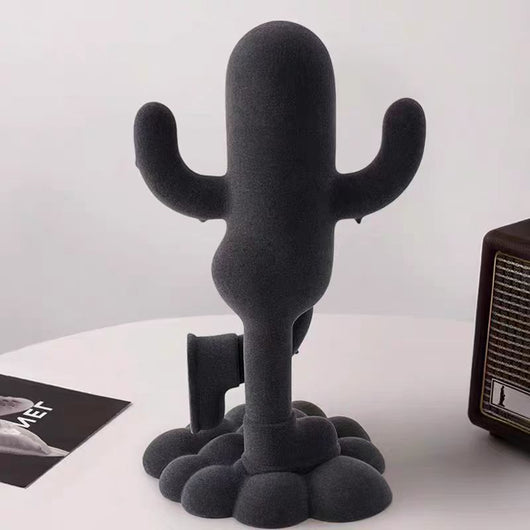 Adorno Decorativo Cactus Humanizado con Textura Suave - Image 3