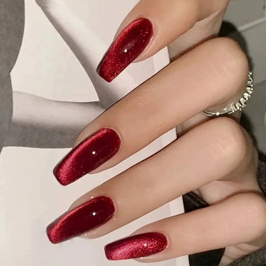 Pegatinas de Uñas Efecto Ojo de Gato 30 Piezas Largo T