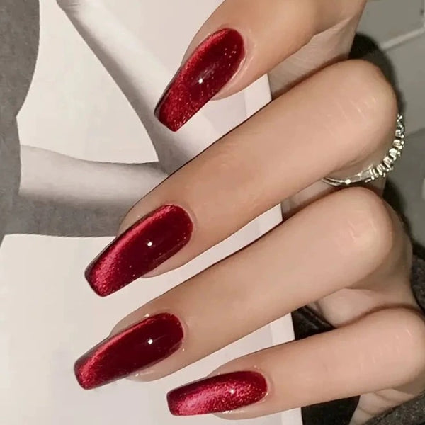 Pegatinas de Uñas Efecto Ojo de Gato 30 Piezas Largo T