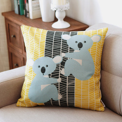 Funda de Almohada Decorativa de Algodón y Lino con Arte - Image 9