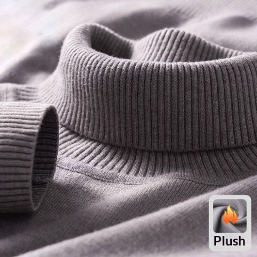 Suéter Tejido para Hombre Cuello Alto Cálido y Suave - Image 8